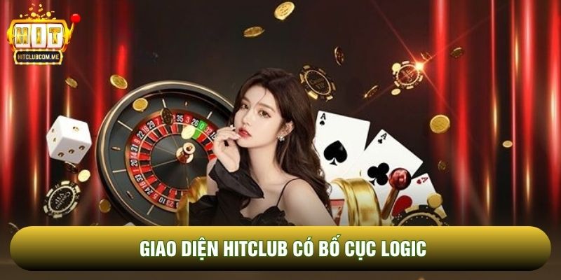Giao diện Hitclub có bố cục logic